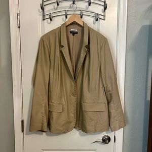 Lane Bryant The Modernist Collection Blazer Khaki Colored Size 26